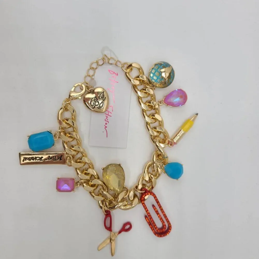 Betsey Johnson Back To School Charm Bracelet NWT!  NEW!
